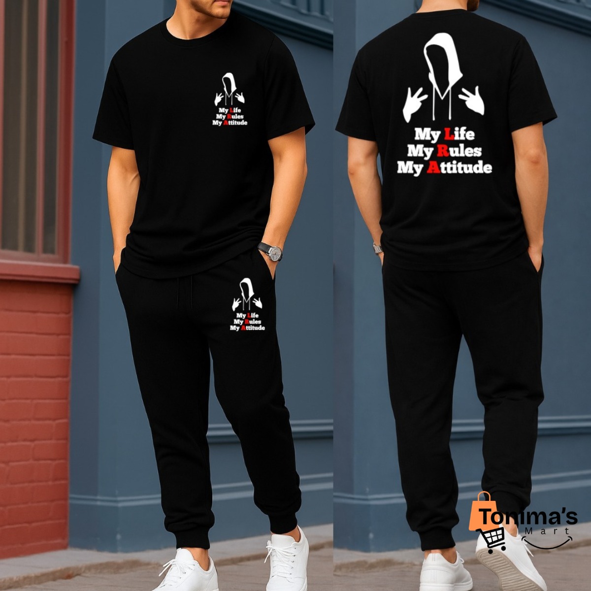 Export Quality 100% Cotton T-Shirt & Trouser Combo Set