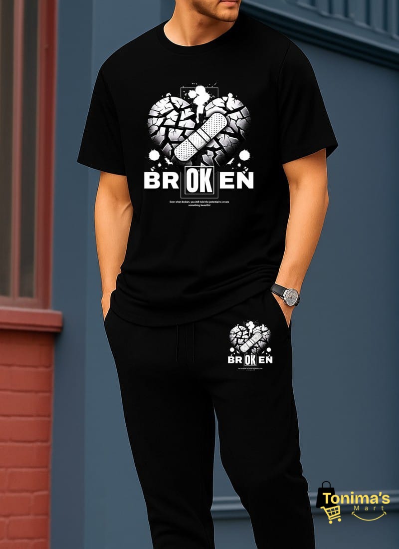 Export Quality 100% Cotton T-Shirt & Trouser Combo Set