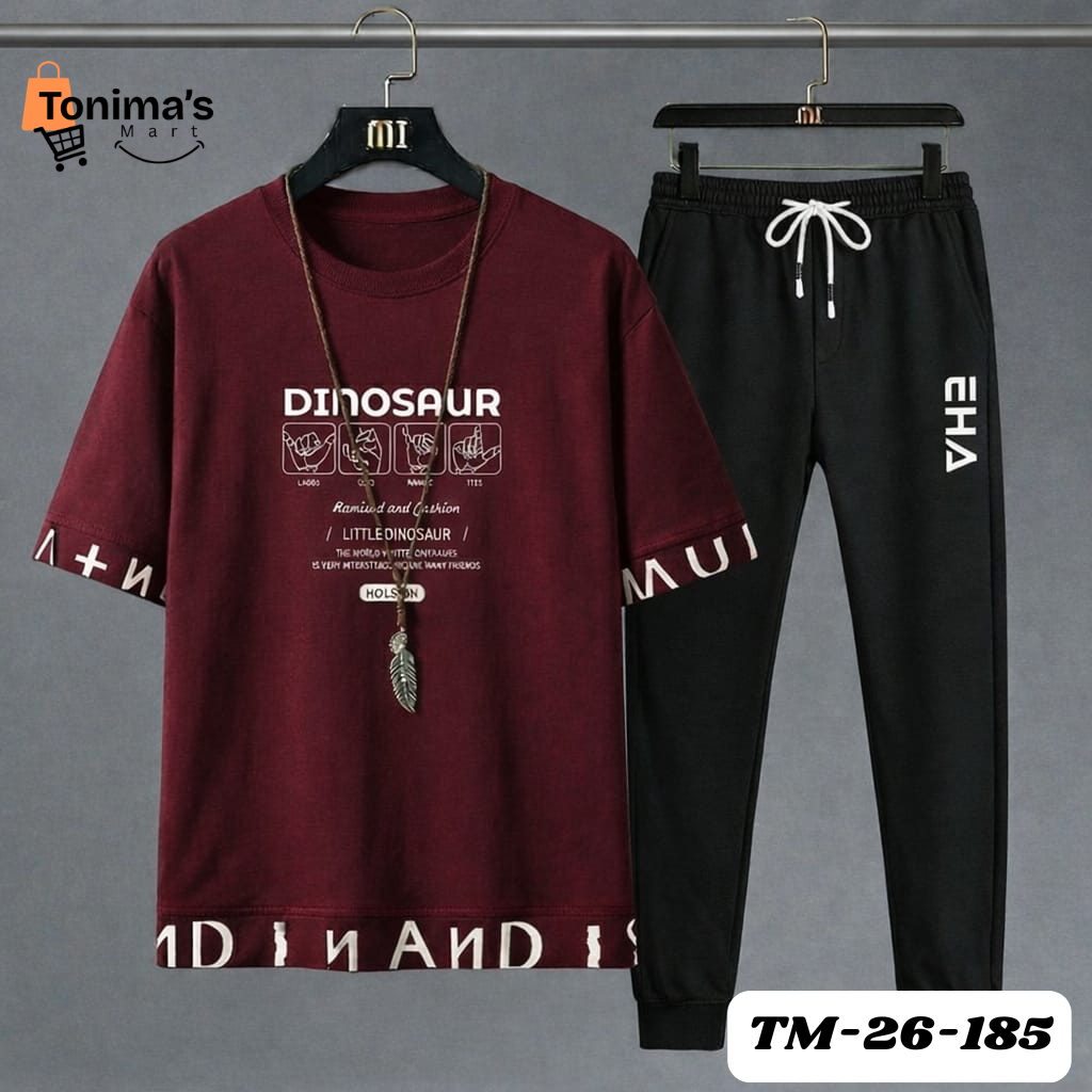 Mash T-Shirt & Full Pant Set for Men