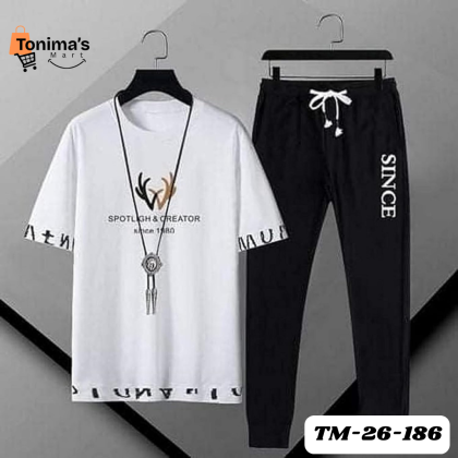 Mash T-Shirt & Full Pant Set for Men