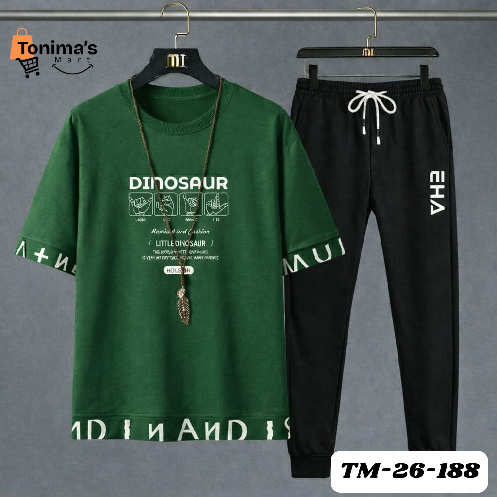 Mash T-Shirt & Full Pant Set for Men