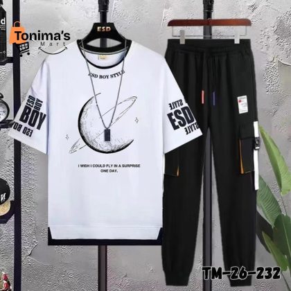 Half Sleeve T-Shirt & Trouser Set for Men