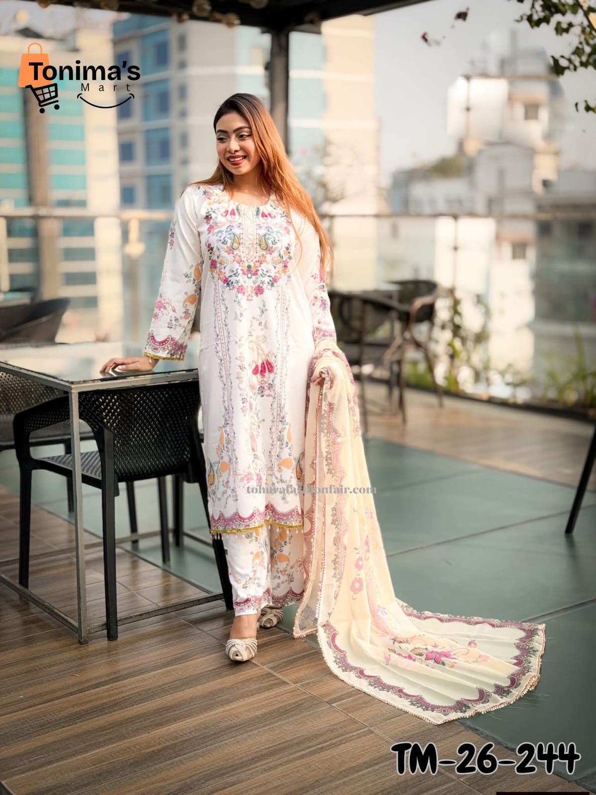Digital Printed Three Piece