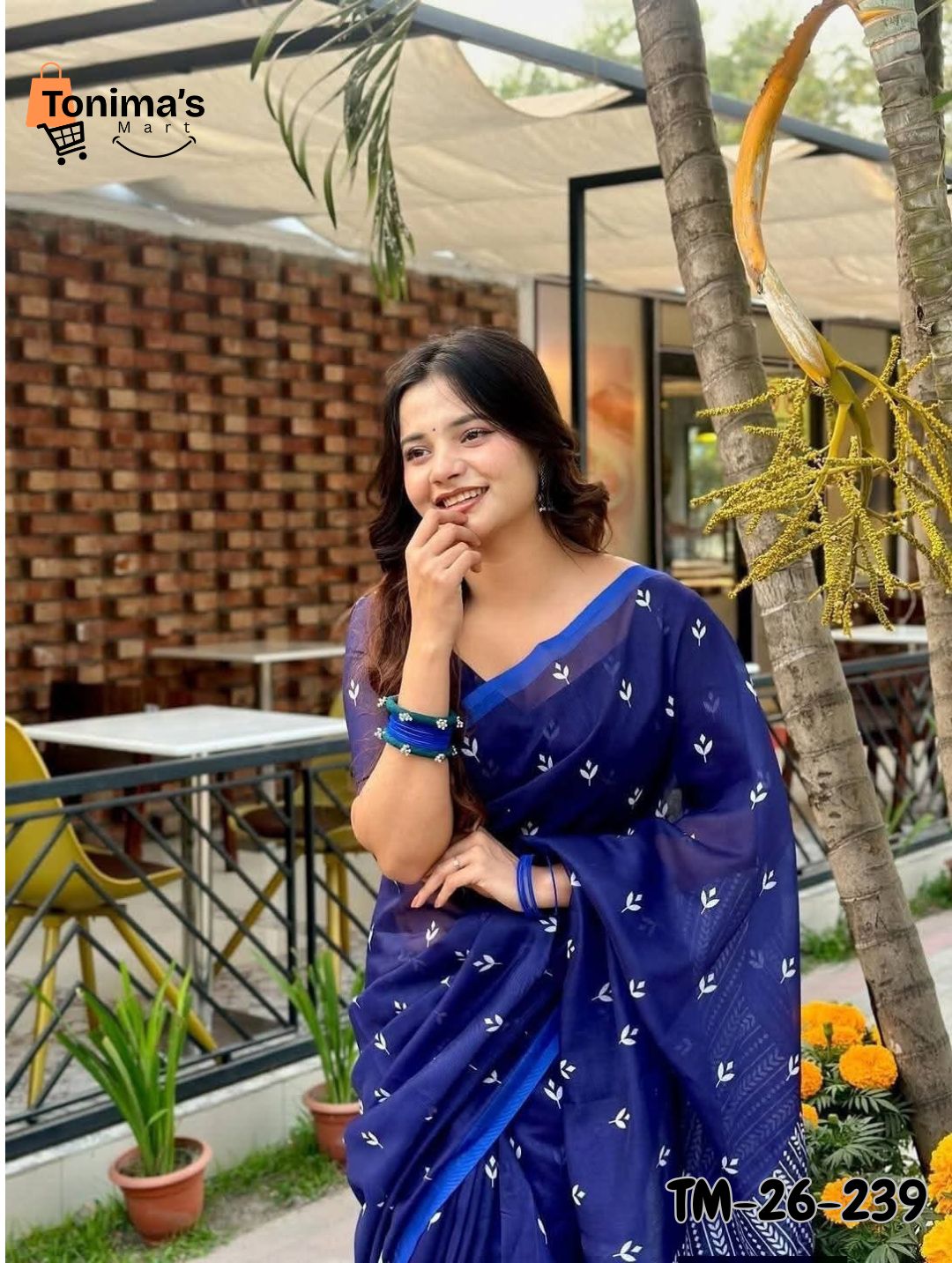 Chanderi Silk Sharee with Blouse Piece - Image 4