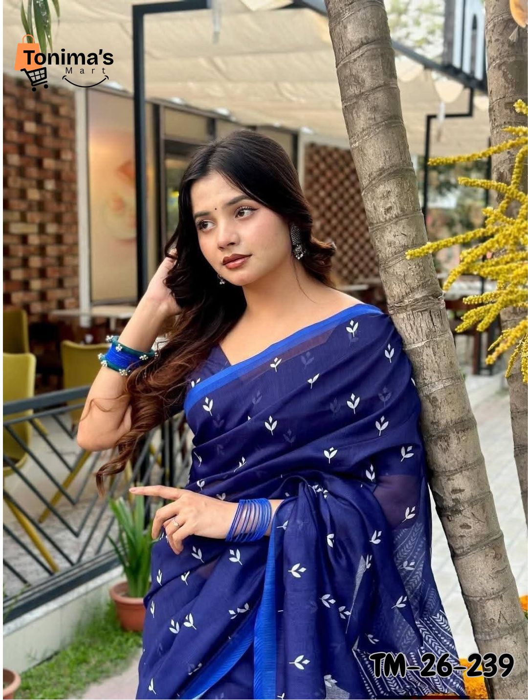 Chanderi Silk Sharee with Blouse Piece - Image 3